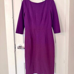Boden Purple Plum Ottoman Dress - 8R